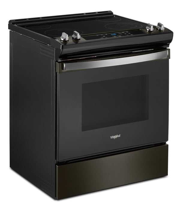 Cuisinière électrique Whirlpool de 4,8 pi³ avec autonettoyage - acier inoxydable noir - YWEE515S0LV