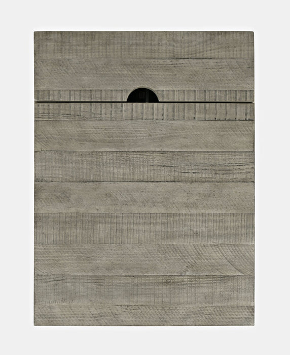 Table de fauteuil rustique Colson de 18 po avec rangement - bois de grève 