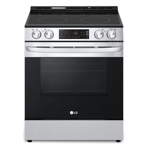 Cuisinière intelligente électrique LG de 6,3 pi³ avec EasyCleanMD - acier inoxydable Smudge-ProofMD - LSEL6331F