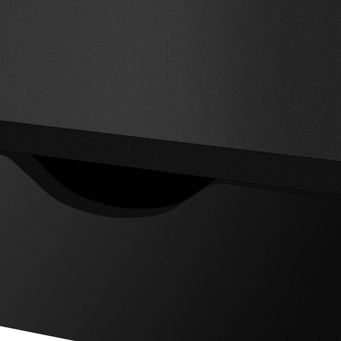 Bureau compact Norris de 31,5 po à 4 tiroirs - noir