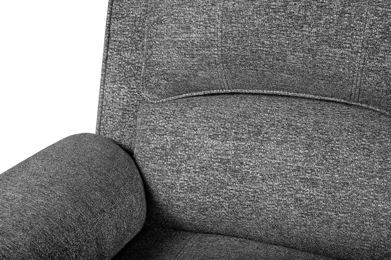 Causeuse à inclinaison électrique Chandler de 60 po en tissu de chenille - gris