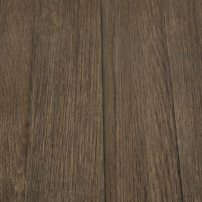 Table de bout rustique Colby de 24 po avec rangement et tablette - bois deux teintes