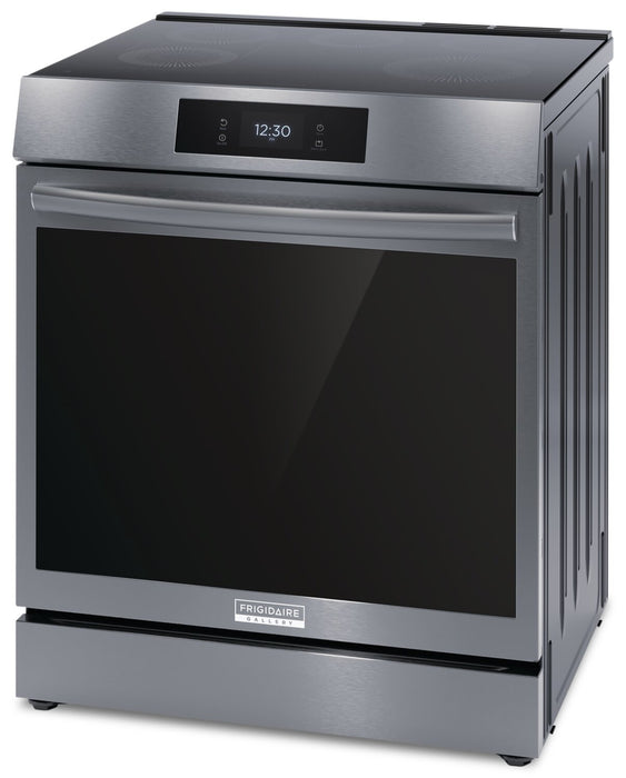 Cuisinière à induction Frigidaire Gallery de 6,2 pi³ avec convection totale et surface de cuisson facile à nettoyer - acier inoxydable noir Smudge-ProofMD - GCFI306CBD
