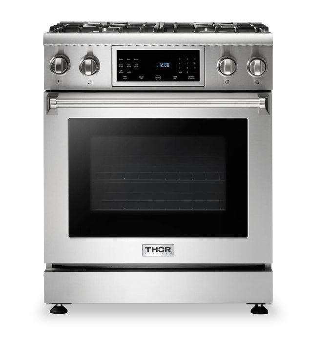 Cuisinière professionnelle à gaz Thor Kitchen de 4,55 pi³ à panneau inclinable - TRG3001