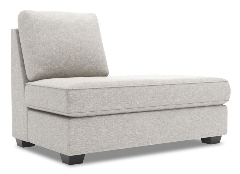 Rallonge pour fauteuil long de droite Roll de la collection Sofa Lab - Luxury Silver