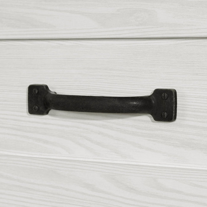 Commode verticale Dove de 30,5 po (L) x 49 po (H) à 5 tiroirs pour la chambre à coucher, fabriquée au Canada - blanche