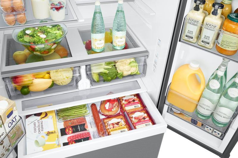 Réfrigérateur Samsung de 32 pi³ et de 36 po pleine profondeur à portes françaises - acier inoxydable - RF32CG5100SRAA