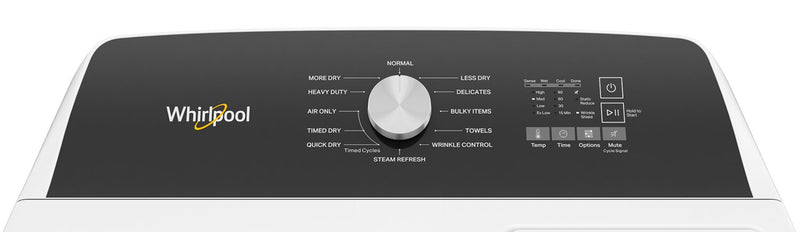 Laveuse à chargement par le haut 5,4 pi³/5,5 pi³ et sécheuse à gaz de 7 pi³ Whirpool avec vapeur 