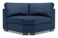 Fauteuil courbé en coin Track de la collection Sofa Lab - Pax Navy