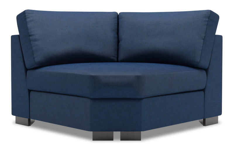Fauteuil courbé en coin Track de la collection Sofa Lab - Pax Navy