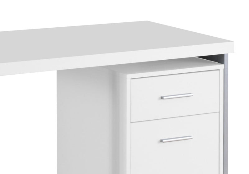 Bureau Lindsay de 47,25 po à 2 tiroirs - blanc