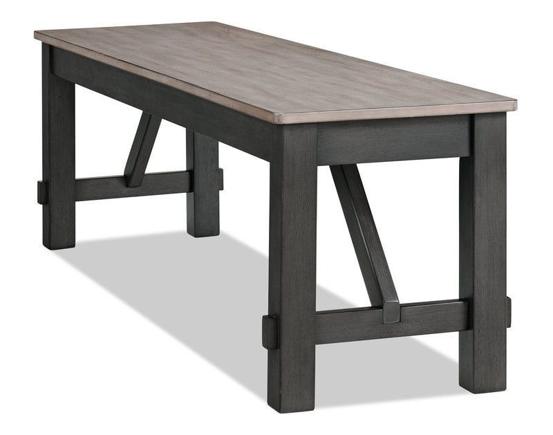 Banc de salle à manger Zao de 60 po (L) en mélamine - brun