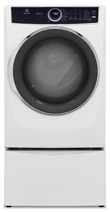 Sécheuse à gaz Electrolux de 8 pi³ avec vapeur - blanche - superposable - ELFG7537AW