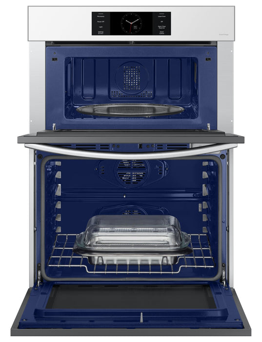 Four à micro-ondes combiné avec four mural électrique Samsung de 7 pi³ et de 30 po - blanc - NQ70CB700D12AA