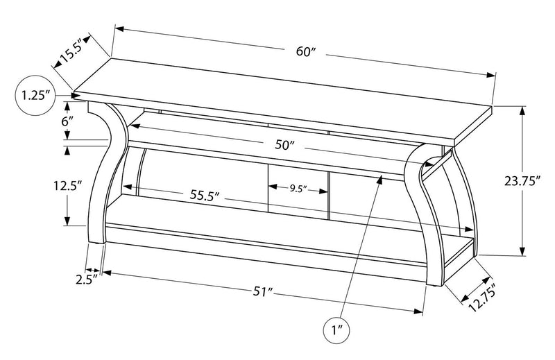 Meuble pour téléviseur moderne Monroe de 60 po avec rangement et système de gestion des câbles pour téléviseurs jusqu’à 65 po - blanc