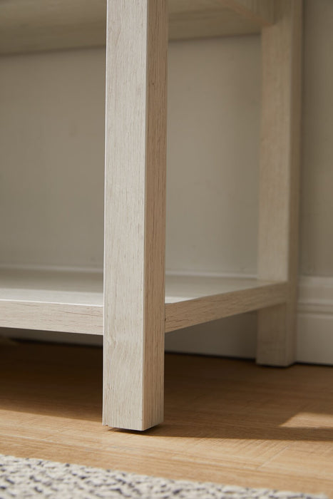 Armoire décorative Corbin de 47,25 po avec portes de grange coulissantes - chêne blanc