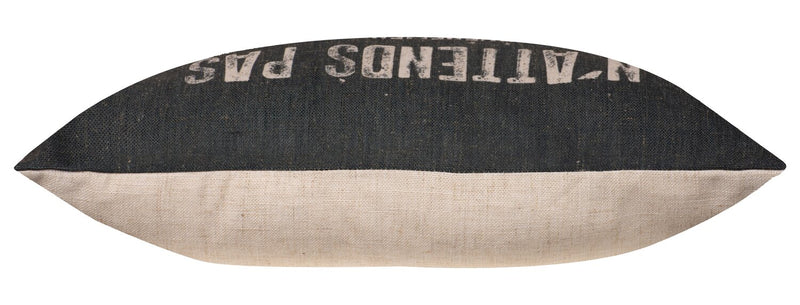 Coussin décoratif citation II - noir