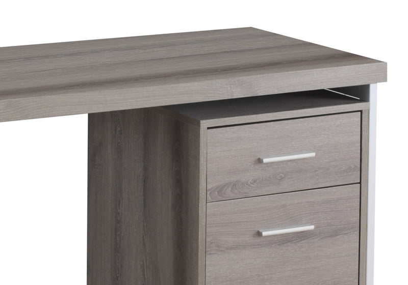 Bureau Lindsay de 47,25 po à 2 tiroirs - taupe
