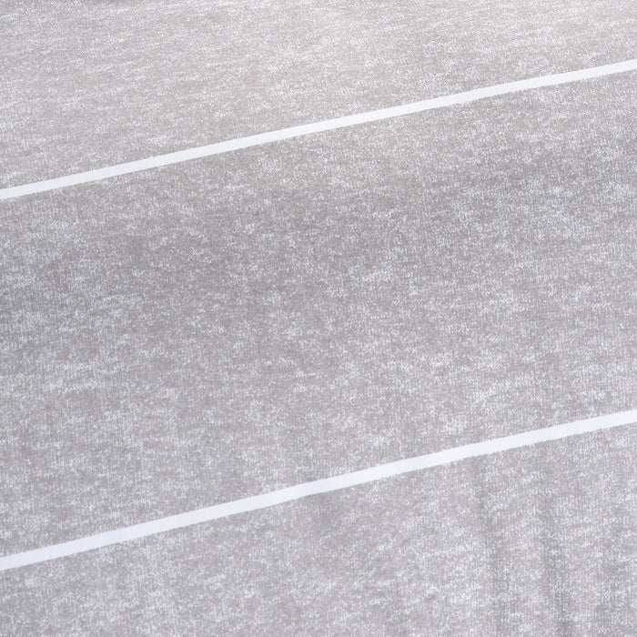 Ensemble d'édredon Stripes 3 pièces pour très grand lit - gris