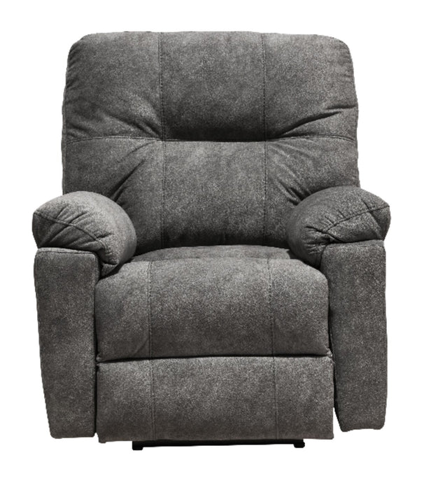 Fauteuil coulissant inclinable Gybson de 38 po fabriqué au Canada en tissu - gris