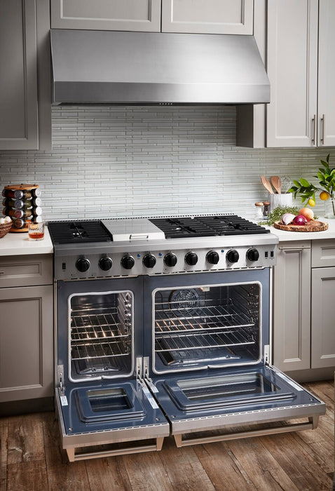 Cuisinière professionnelle à gaz Thor Kitchen de 6,8 pi³ à six brûleurs – LRG4807U-SS
