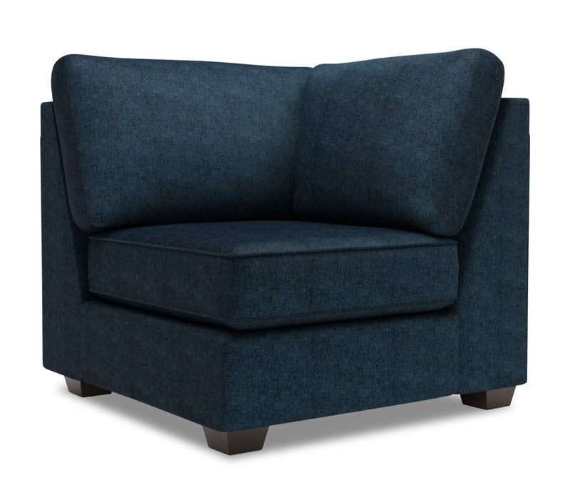 Fauteuil carré en coin Roll de la collection Sofa Lab - Luxury Indigo