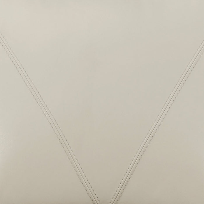 Causeuse Lusso de Château d’Ax de 69 po en cuir véritable à 100 % avec pattes en bois - gris fumée