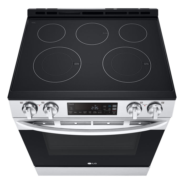 Cuisinière intelligente électrique LG de 6,3 pi³ avec EasyCleanMD - acier inoxydable Smudge-ProofMD - LSEL6331F