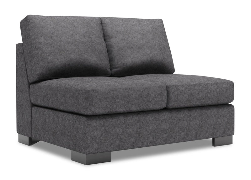 Causeuse sans accoudoirs Track de la collection Sofa Lab - Luxury Charcoal