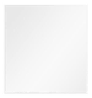 Miroir de commode de chambre à coucher Raia - fabriqué en Italie - blanc