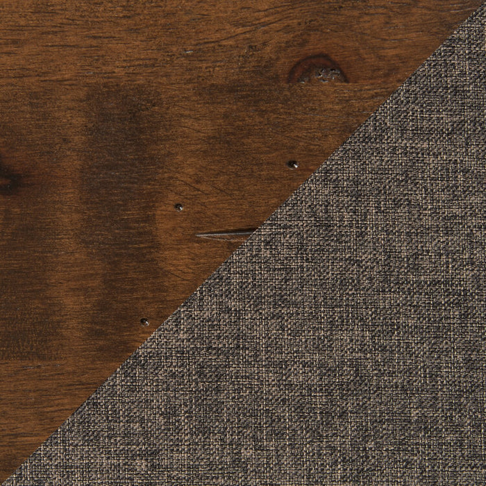 Ensemble de salle à manger Plum 7 pièces en bois avec table de 70,75 po (L), apparence de bordures Live Edge et 6 chaises - brun muscade