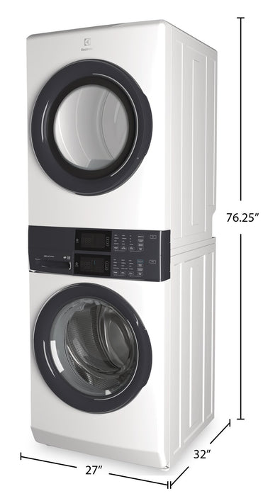Tour de buanderie Laundry TowerMC Electrolux à chargement frontal de 5,1/8,0 pi³ - blanche - ELTE730CAW