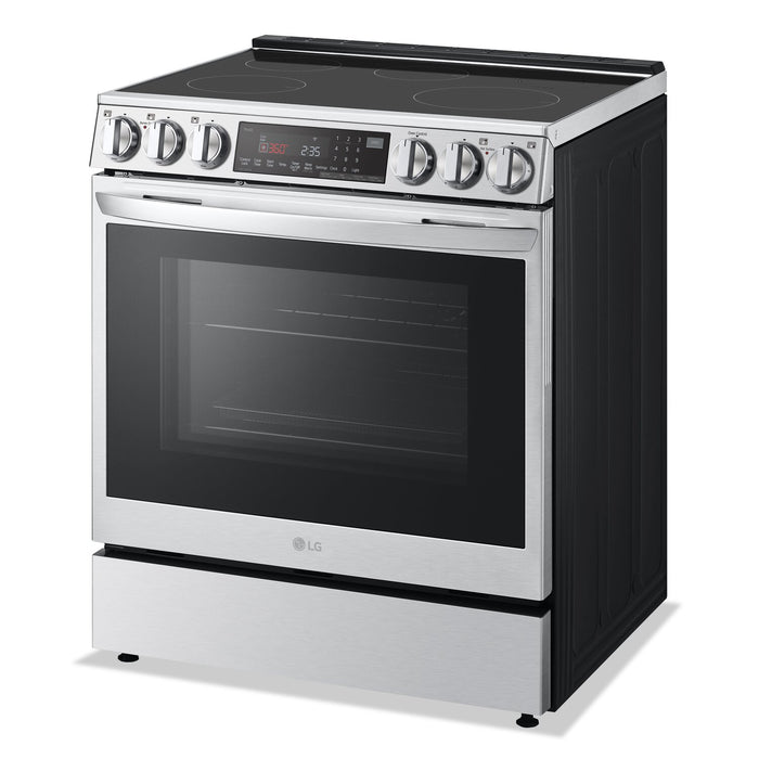 Cuisinière intelligente à induction LG de 6,3 pi³ avec hublot InstaViewMD et friture à air - acier inoxydable Smudge-ProofMD - LSIL6336F