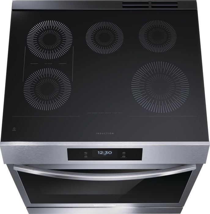Cuisinière à induction Frigidaire Gallery de 6,2 pi³ avec convection totale et surface de cuisson facile à nettoyer - acier inoxydable Smudge-ProofMD - GCFI306CBF