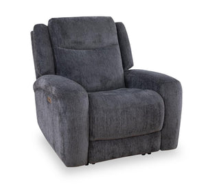 Fauteuil à inclinaison électrique Atlantis de 38 po en tissu avec position zéro gravité - gris foncé