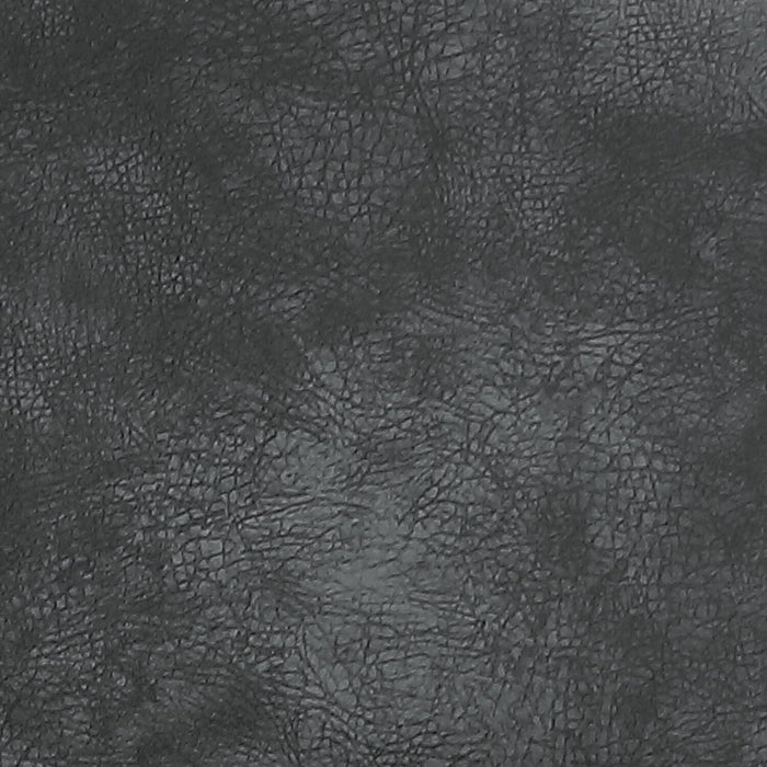 Chaise de salle à manger Bay de Kort & Co. en tissu de cuir végétalien et en métal - anthracite