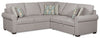 Sofa-lit sectionnel de droite Haven de Scott Living 2 pièces en tissu de chenille - gris