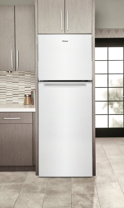 Réfrigérateur Whirlpool de 12,9 pi³ et de 24 po à congélateur supérieur - blanc - WRT313CZLW
