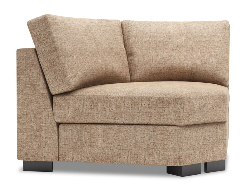 Fauteuil courbé en coin Track de la collection Sofa Lab - Luxury Taupe