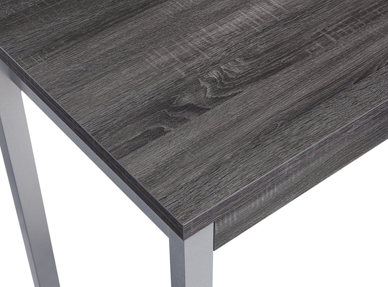 Bureau en coin réversible Owen de 55 po à 4 tiroirs et compartiments - gris vieilli