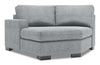 Fauteuil Cuddler de gauche Track de la collection Sofa Lab - Luna Pewter