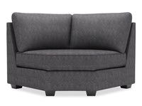 Fauteuil courbé en coin Roll de la collection Sofa Lab - Luxury Charcoal
