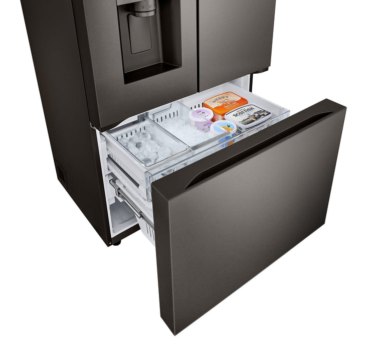 Réfrigérateur LG de 26 pi³ et de 36 po à portes françaises de profondeur comptoir MAXMC - acier inoxydable noir Smudge-ProofMD - LRYXC2606D