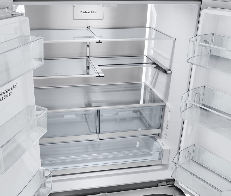 Réfrigérateur LG de 31 pi³ et de 36 po à portes françaises de profondeur standard MAXMC - acier inoxydable Smudge-ProofMD - LRYXS3106S