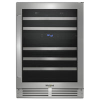  Réfrigérateur à vin Whirlpool de 5 pi³ et de 24 po sous le comptoir - acier inoxydable - WUW55X24HS