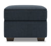 Pouf personnalisable Roll de Sofa Lab de 24 po fabriqué au Canada en tissu d’apparence lin - bleu Luna Sailor