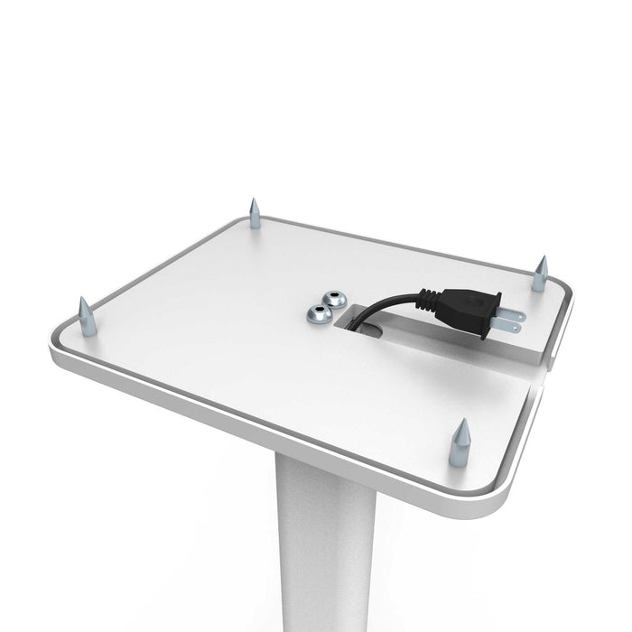 Support sur pied pour haut-parleur étagère Kanto SP32PLW de 32 po de hauteur avec gestion des câbles
