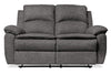 Causeuse inclinable Chandler de 60 po en tissu de chenille - gris