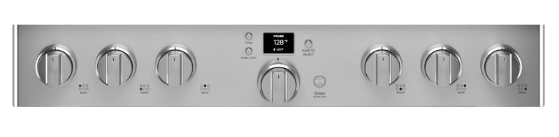 Cuisinière intelligente à gaz Café de 6,2 pi³ avec convection européenne véritable et grilles autonettoyantes - acier inoxydable - CGY366P2TS1