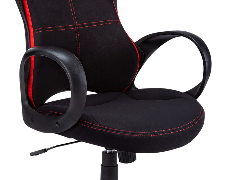 Fauteuil de jeu Skylar de 26,5 po - noir et rouge